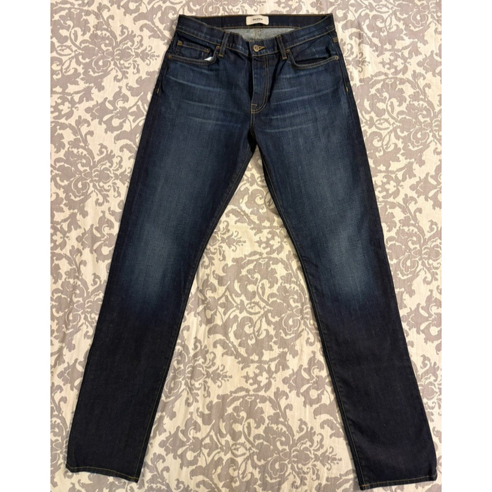 Baldwin Mens Jeans 32 The Henley Slim Straight Selvedge Indigo USA